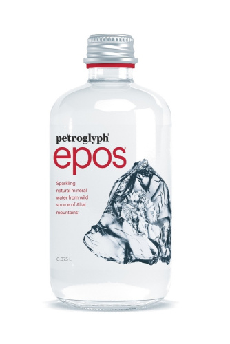 Вода газированная Petroglyph 0,375 л. Стекло